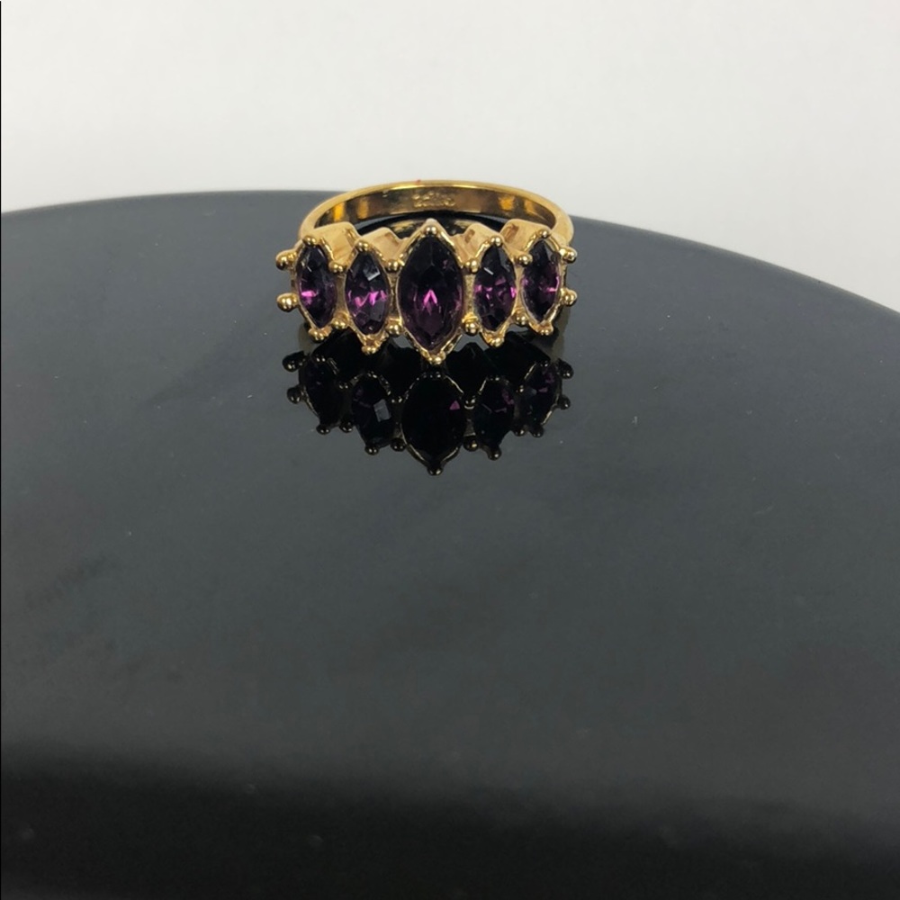 Vintage Gold + Purple Ring - Great Condition!